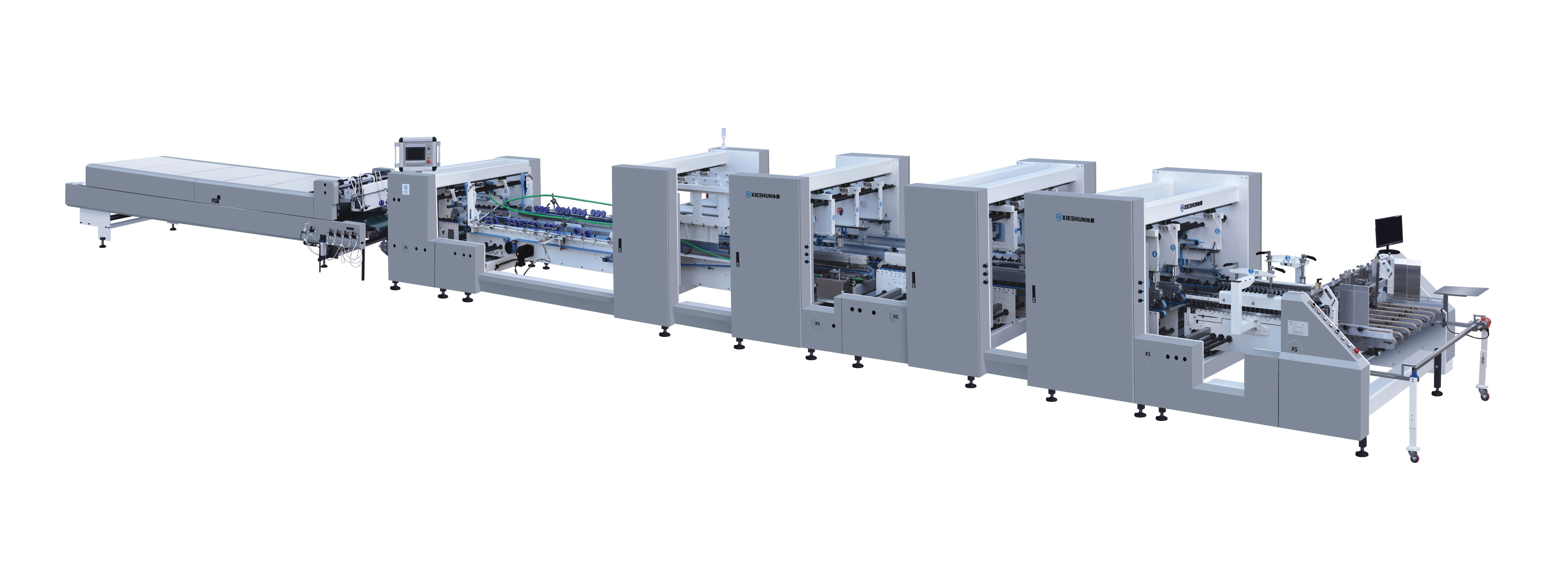 XS-M1650 1850 2000 Hoge Duty Cendated Folder Gluer Machine Catalog