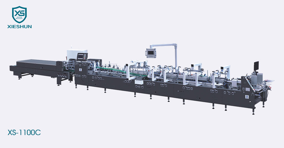 Automatische hogesnelheidsvouw- en lijmmachine met 4/6 hoeken