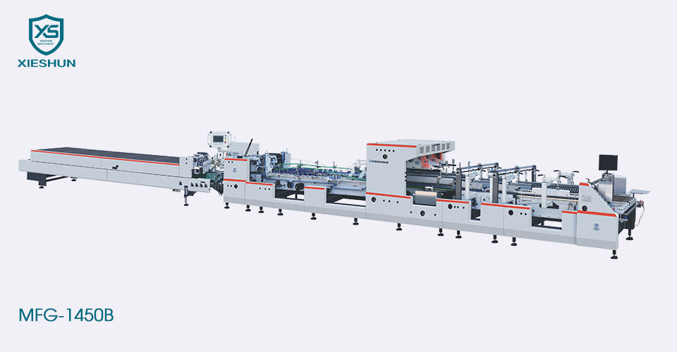 Automatische heavy-duty bottom-lock-map- en lijmmachine